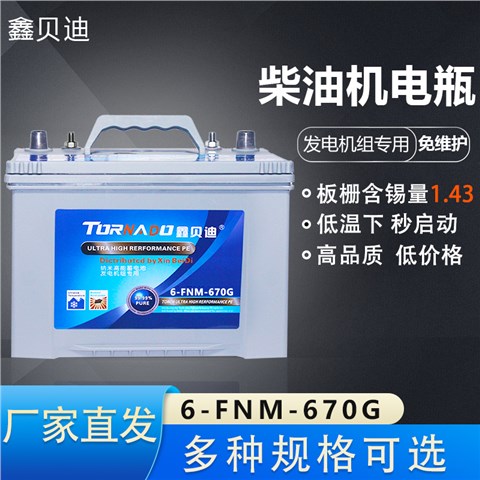柴油机电瓶6-FNM-670G