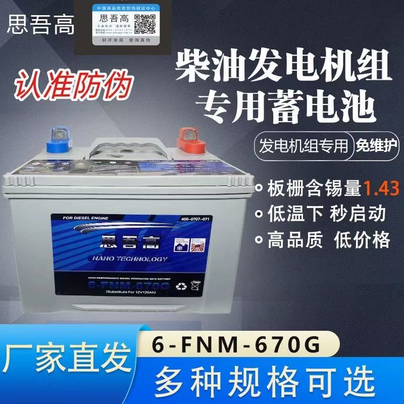 思吾高蓄电池 6-FNM-670G