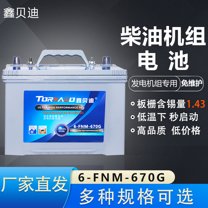 柴油机组电池6-FNM-670G