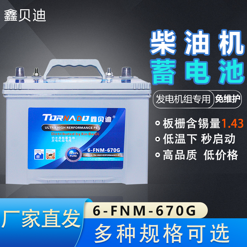 柴油机蓄电池6-FNM-670G