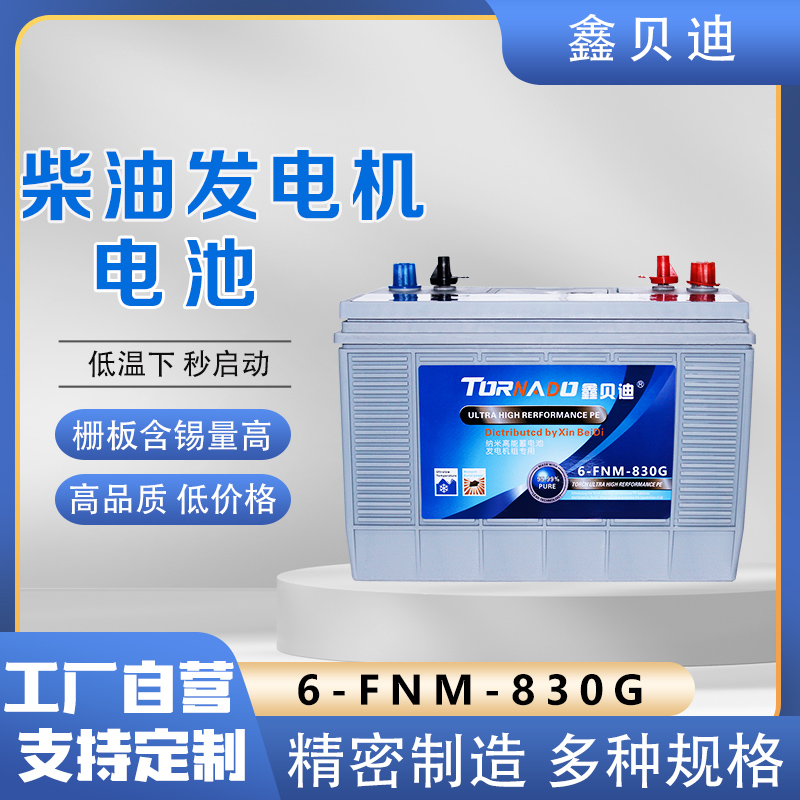 柴油发电机电池6-FNM-830G