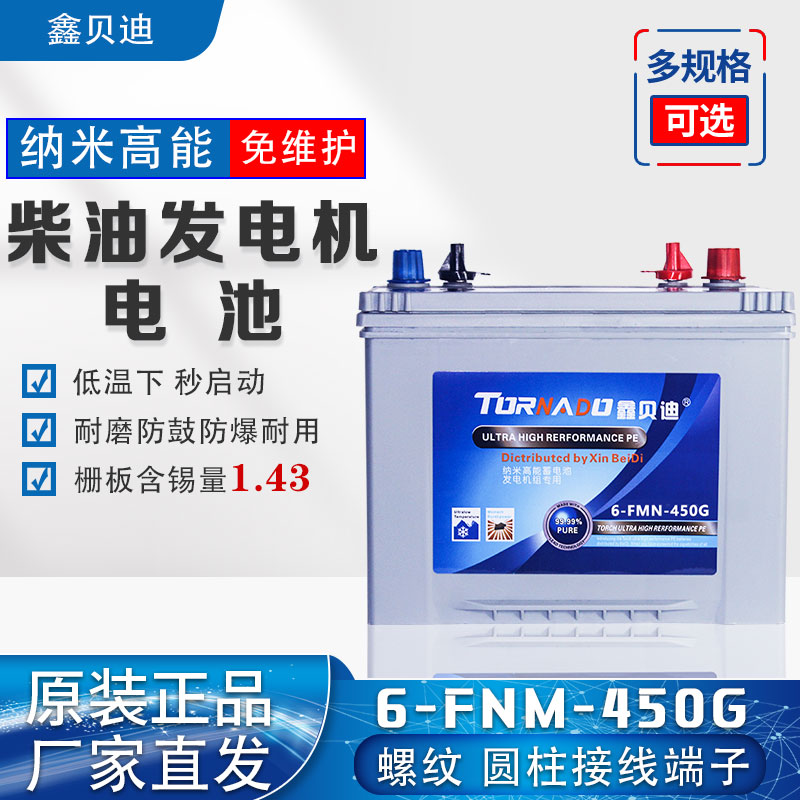 柴油发电机电池6-FNM-450G