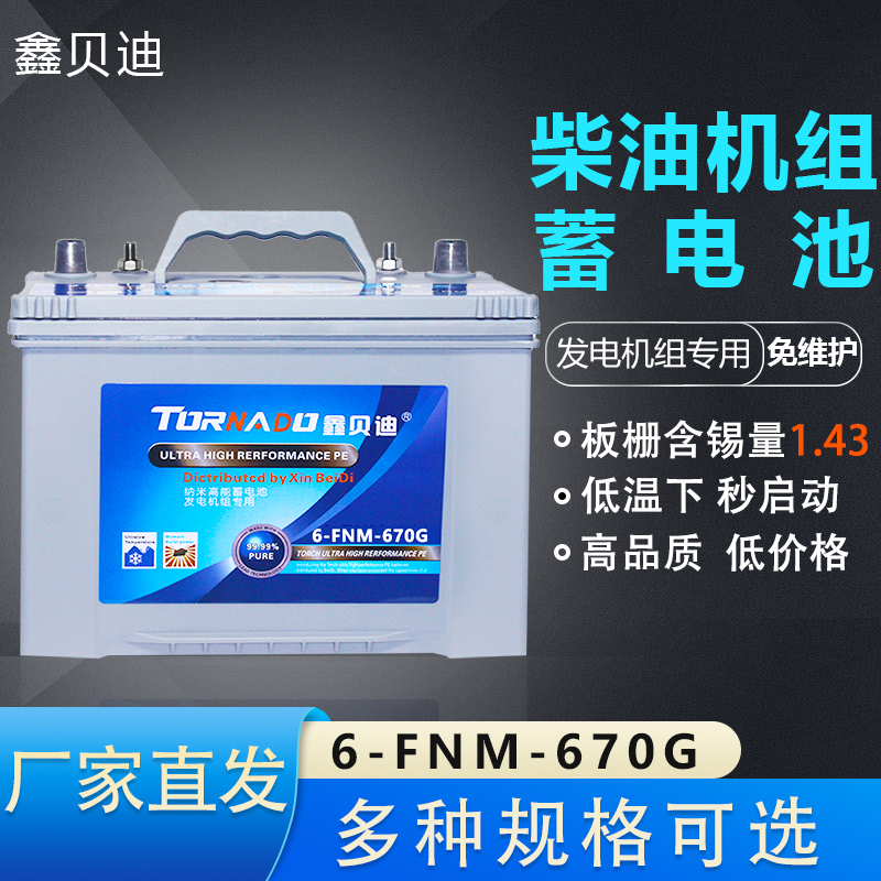柴油机组蓄电池6-FNM-670G