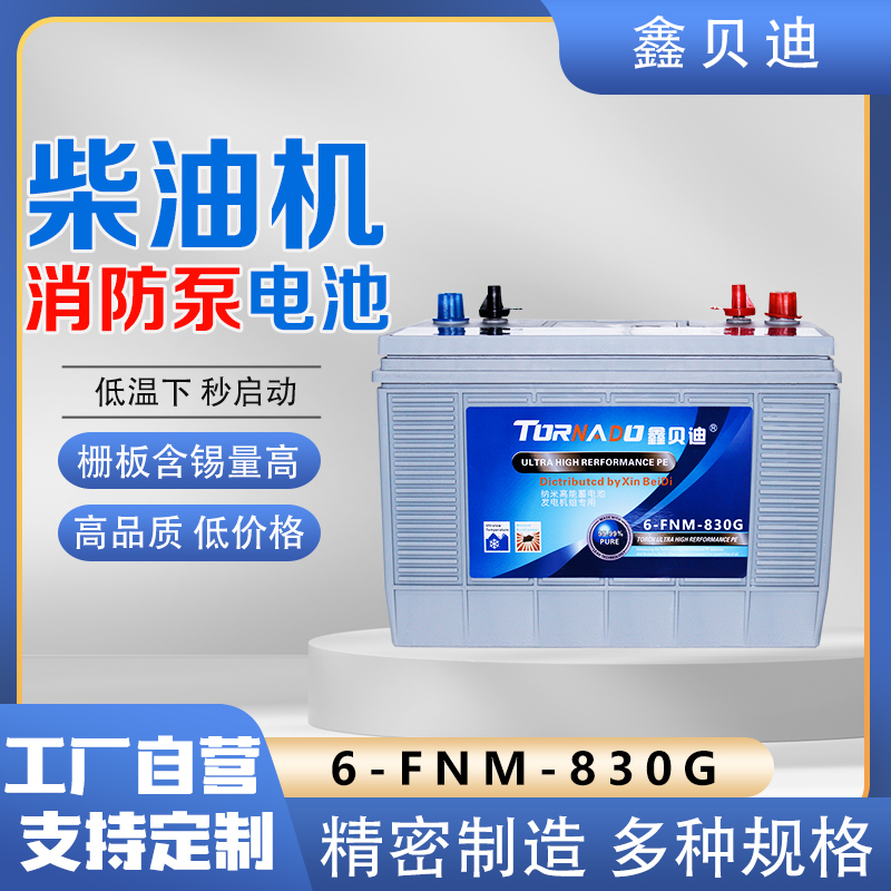 柴油机消防泵电池6-FNM-830G