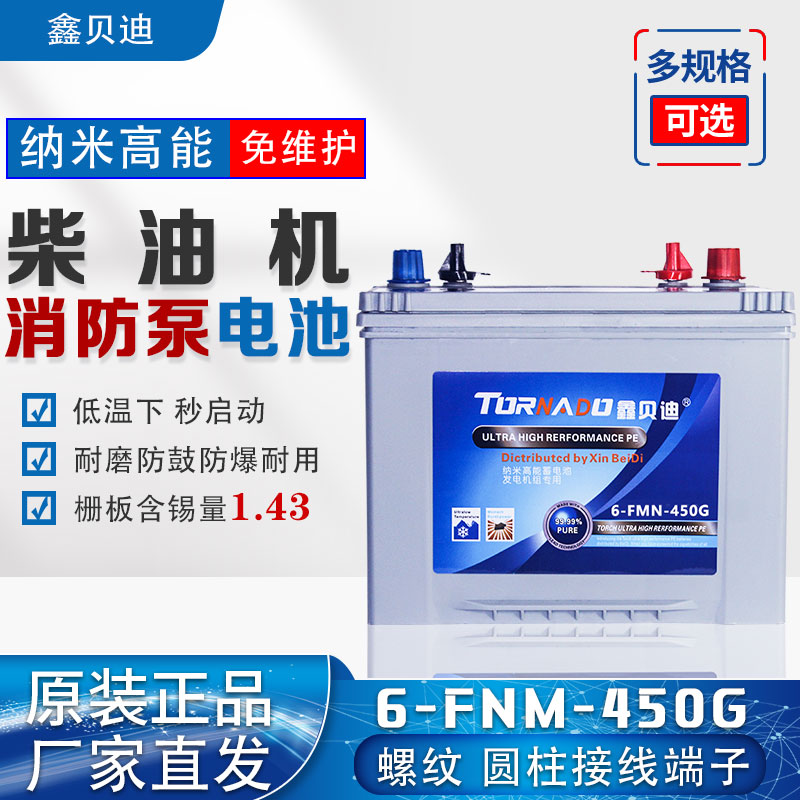 柴油机消防泵电池6-FNM-450G