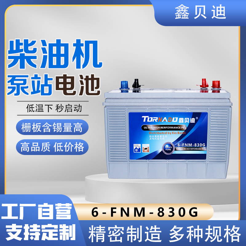 柴油机泵站电池6-FNM-830G